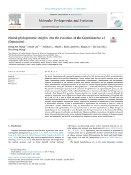 Plastid Phylogenomic Insights Into the Evolution of the Caprifoliaceae S.L. (Dipsacales)