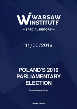 Poland's 2019 Parliamentary Election