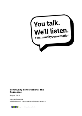 Community Conversations: the Responses