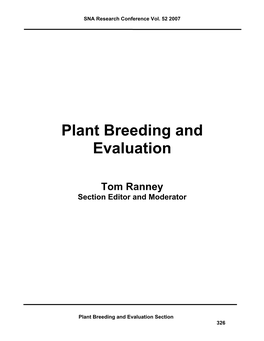 Plant Breading