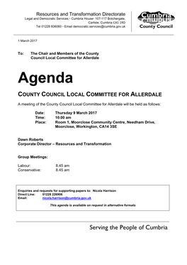 (Public Pack)Agenda Document for County Council Local Committee