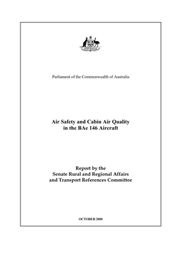 Report by the Senate Rural and Regional Affairs and Transport References Committee