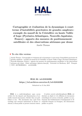 Cartographie Et Évaluation De La Dynamique À Court