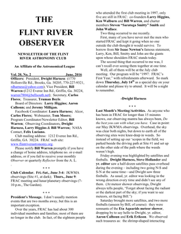 The Flint River Observer