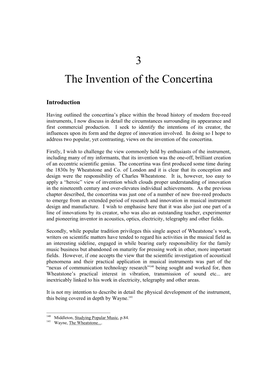 3 the Invention of the Concertina
