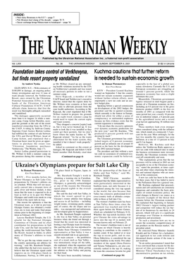 The Ukrainian Weekly 2001, No.36