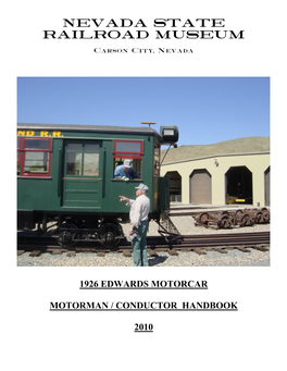 Motorman / Conductor Handbook