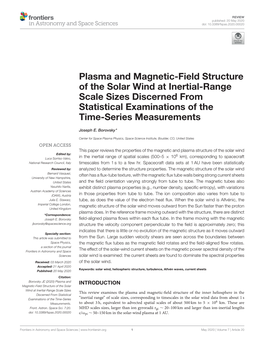 Plasma and Magnetic-Field Structure of the Solar Wind at Inertial-Range Scale Sizes Discerned from Statistical Examinations of the Time-Series Measurements