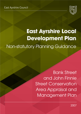 East Ayrshire Local Development Plan Non-Statutory Planning Guidance