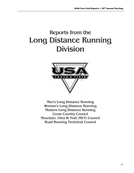 Long Distance Running Division
