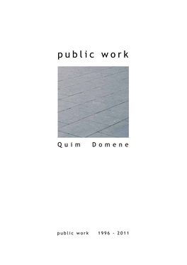 Dossier Public Work