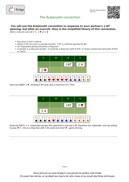 The Rubensohl Convention