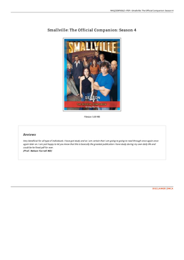 Download Ebook Smallville: the Official Companion: Season 4 # GM2RWK5QFL2L