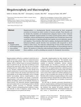 Megalencephaly and Macrocephaly