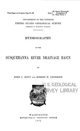 Susquehanna Riyer Drainage Basin