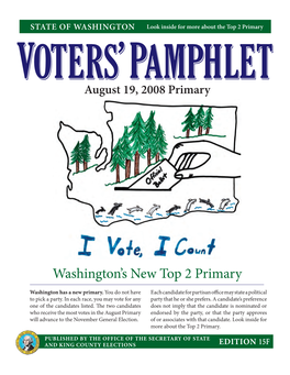 Edition 15F Introduction to the 2008 Primary Voters’ Pamphlet
