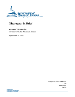 Nicaragua: in Brief