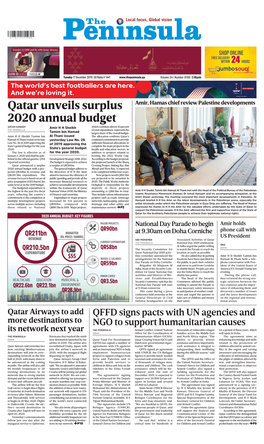 Qatar Unveils Surplus 2020 Annual Budget