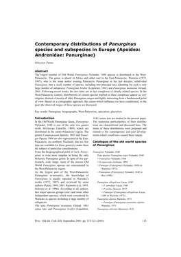 Apoidea: Andrenidae: Panurginae)