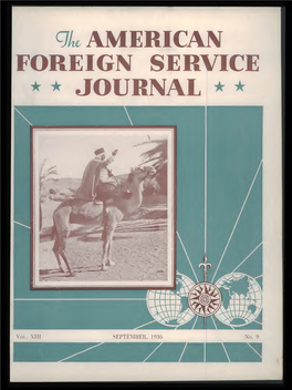 The Foreign Service Journal, September 1936
