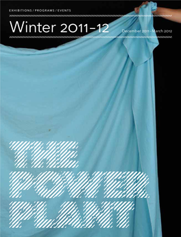Winter 2011 – 12 December 2011 – March 2012 OVERVIEW Winter at the Power Plant