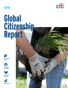 Citi's 2018 Global Citizenship Report