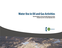 BC OGC Water Use in Oil and Gas Activities 2012