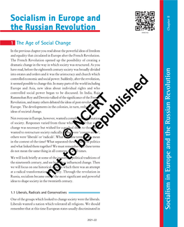 Socialism in Europe and the Russian Revolution India and the Contemporary World Society Ofthefuture