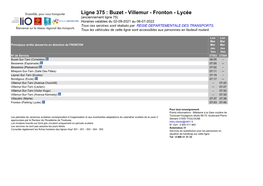 Ligne 375 : Buzet