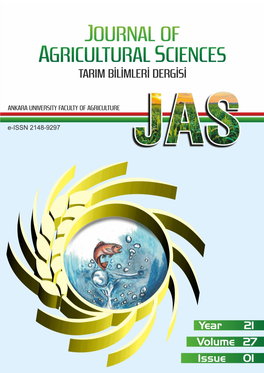Journal of Agricultural Sciences Tarim Bilimleri Dergisi