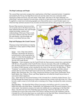 Hopi and the Grand Canyon