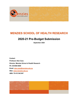 Menzies School of Health Research