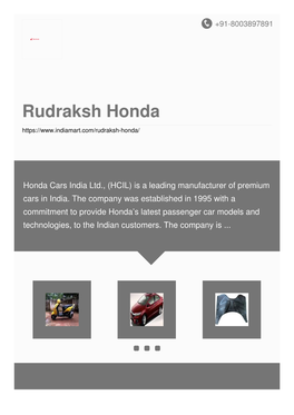 Rudraksh Honda