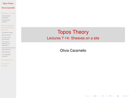 Topos Theory