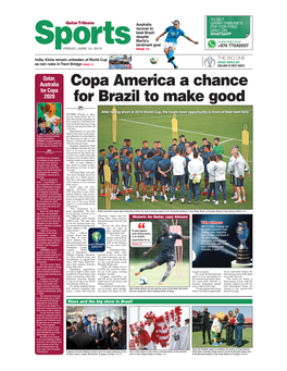 Copa America a Chance for Brazil to Make Good