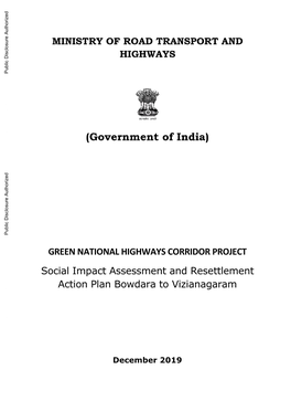 Social-Impact-Assessment-And-Resettlement-Action-Plan-Bowdara-To-Vizianagaram.Pdf