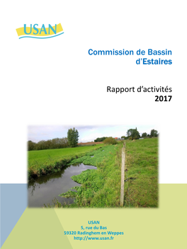 Rapport D'activité Du Bassin D'estaires