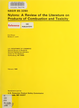 Nylons: a Review of the Literature on Products of Combustion and Toxicity