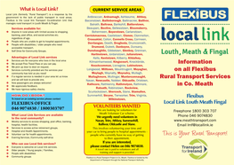 This Is Your Rural Transport!  Evening Services /Community Self-Drive to Their Appointment