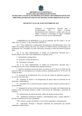 Decreto Nº 8114 De 2013