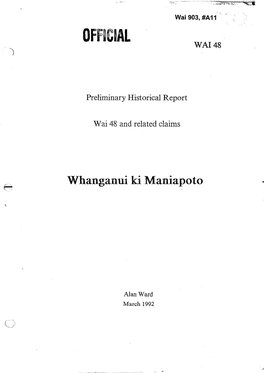 Whanganui Ki Maniapoto