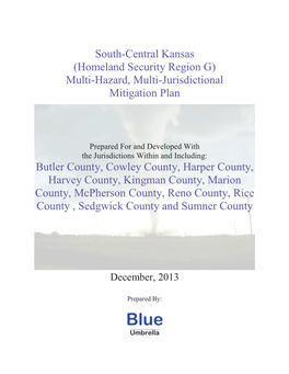 South-Central Kansas (Homeland Security Region G) Multi-Hazard, Multi-Jurisdictional Mitigation Plan