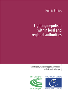 Public Ethics Fighting Nepotism Within Local and Regional Authorities