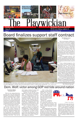 Board Finalizes Support Staff Contract by Solomiya Syvyk News Editor