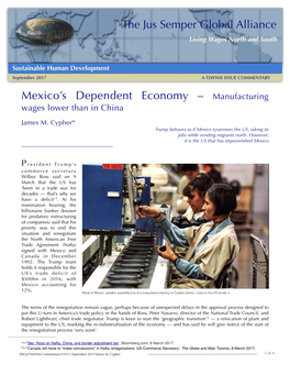 Mexico's Dependent Economy