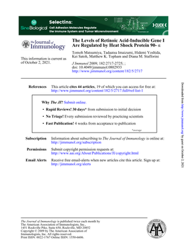 Α Are Regulated by Heat Shock Protein 90