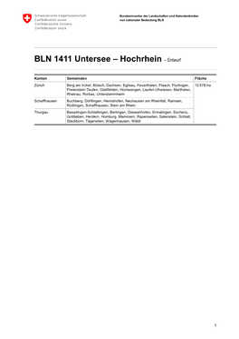 BLN 1411 Untersee – Hochrhein – Entwurf