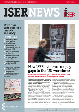 New ISER Evidence on Pay Gaps in the UK Workforce