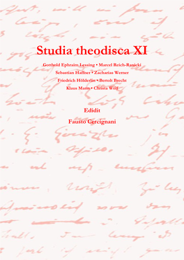 Studia Theodisca XI