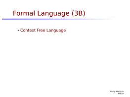 Formal Language (3B)